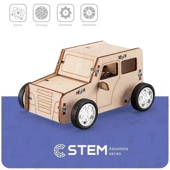 Medinis konstruktorius STEM Pull the Car