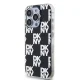 DKNY iPhone 15 Pro Max Case IML Checkered Mono Pattern, Black