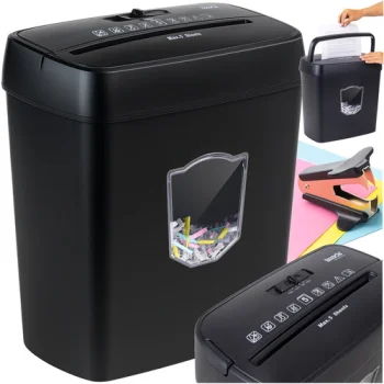 Izoxis 00025663 Document Shredder 12L, P-4, Black