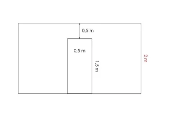 U formos lysvių atitvaras 2 m šiltnamiams, 1.5 x 0.5 x 1.5 m