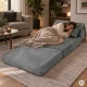 Išskleidžiama poroloninė sofa ModernHome 190x70 cm, čiužinys 2in1 su miego funkcija