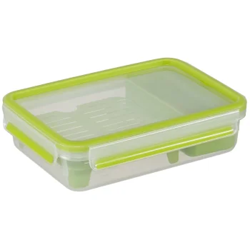 Maisto dėžutė Emsa Clip&Go Brunchbox 518099, 1,2 l, skaidri / žalia