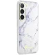 Guess Marble dėklas Samsung Galaxy S23+ baltas