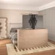 Elektrinis lubinis ir grindinis TV laikiklis Maclean MC-976 32-55\"