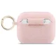 Guess Silicone Glitter Ring dėklas ausinėms AirPods Pro 3, rožinis