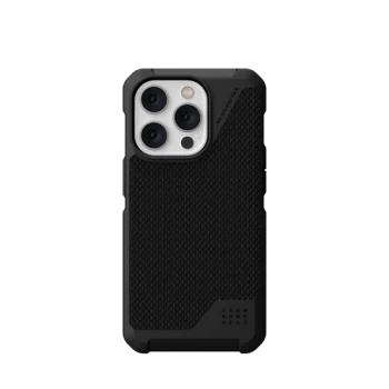 UAG Metropolis LT MagSafe dėklas iPhone 14 Pro telefonui, juodas Kevlar