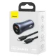 Baseus Golden Contactor Pro fast car charger USB Type C / USB 40 W Power Delivery 3.0 Quick Charge 4+ SCP FCP AFC + USB...