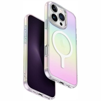 Uniq Iridescia Magclick Charging Case for iPhone 16 Pro, Multicolor
