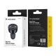 Wozinsky WLS-04 automobilinis įkroviklis 60W, 2x USB-C / 2x USB-A - juodas