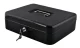 Didelė metalinė pinigų dėžutė Malatec, juoda