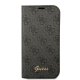 Guess dėklas iPhone 14 telefonui 4G Vintage Gold Logo, juodas