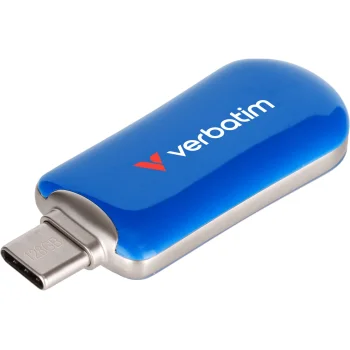 USB-C atmintinė Verbatim Plectra 128 GB, USB 3.2 Gen 1, mėlyna (30233)