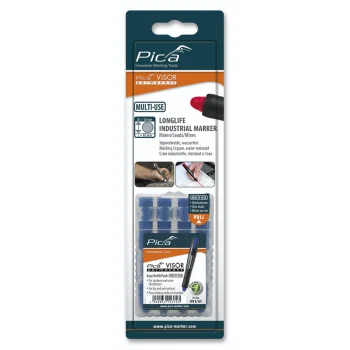 Žymeklio šerdelės Pica VISOR permanent 10 x 85 mm, mėlynos