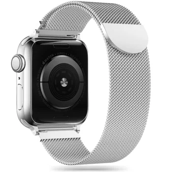 Tech-Protect MilaneseBand dirželis Apple Watch (42/44/45/49 mm), sidabrinis