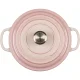 Ketaus puodas Le Creuset Signature apvalus 20 cm, 2.4 l, shell pink