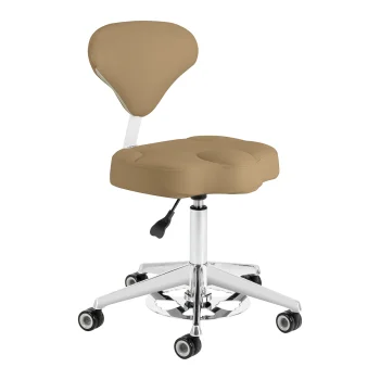 Azzurro 156-F bump-up Beauty Stool, Beige
