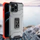 Apsauginis dėklas iPhone 13 Pro su žiedo laikikliu Crystal Ring Case, raudonas