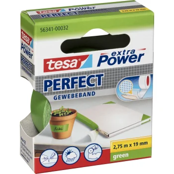 Audinio lipnioji juosta Tesa extra Power Perfect 2,75 m x 19 mm, žalia