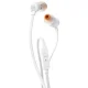 Laidinės į ausis įstatomos ausinės JBL T110, 3,5 mm, baltos