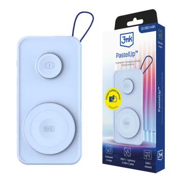 3mk PastelUp Power Bank 10000mAh 22.5W, Blue