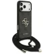 Guess 4G Big Logo Crossbody dėklas iPhone 17 Pro Max, juodas