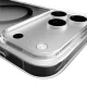 Puro Lite Mag dėklas iPhone 17 Pro telefonui su MagSafe, skaidrus su pilku žiedu