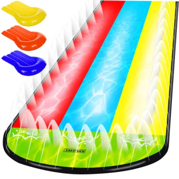 Kruzzel Triple Garden Water Slide with Fountain 25669