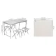 Trizand Camping Set: Folding Table and 4 Chairs