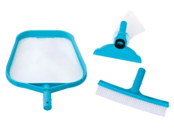 Intex 29056 Pool Cleaning Accessory Set (Skimmer Net, Brush, Vacuum)