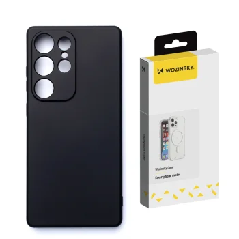Wozinsky Soft Case dėklas skirtas Samsung Galaxy S25+, juodas