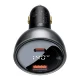 Baseus automobilinis įkroviklis USB-A / USB-C PD3.1 140W ir laidas 1m, juodas