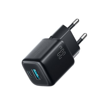 Joyroom JR-TG7 33W USB-A + USB-C Wall Charger with 60W USB-C Cable - Black