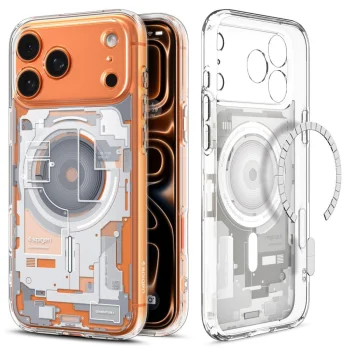 Spigen Ultra Hybrid Mag Zero One dėklas, skirtas iPhone 17 Pro, baltas