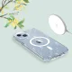 Dėklas Tech-Protect FlexAir Hybrid MagSafe, iPhone 13 / 14, skaidrus su blizgučiais