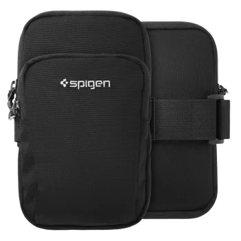 Sportinis rankos dėklas telefonui Spigen Dynamic Shield A702 iki 6.9", juodas