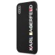 Karl Lagerfeld Glossy Bauhaus dėklas telefonui iPhone X / XS, juodas