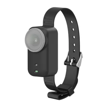 Silikoninis dirželis / antkaklis Puluz skirtas DJI Osmo Nano, juodas (PU1062B)
