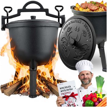 Ketaus puodas ant laužo Berdsen, 11 l