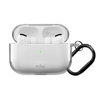 Ausinių dėklas Puro 0.3 Nude, skirtas AirPods Pro 3, skaidrus
