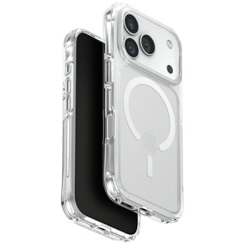 Uniq iPhone 17 Pro Case LifePro Xtreme Magclick Charging, Clear-Glitter