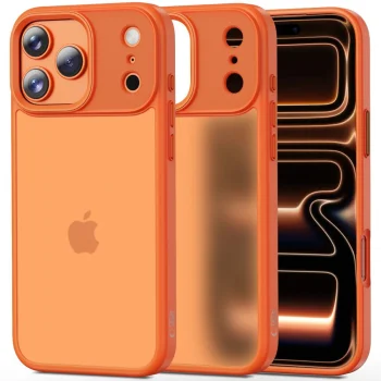 Tech-Protect MagMat Case for iPhone 17 Pro - Orange / Matte