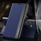 Hurtel Sleep Case Pro atverčiamasis dėklas, skirtas Samsung Galaxy S25+, mėlynas