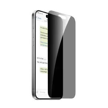 Puro Privacy apsauginis stiklas, skirtas Apple iPhone 16 Pro Max / 15 Pro Max