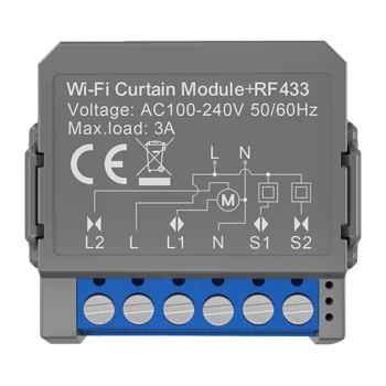 Išmanusis užuolaidų valdiklis Avatto CMS16-RF-1, Wi-Fi ir RF
