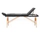 Balance Lux 3-Segment Folding Massage Table, 190x70 cm, Black