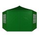 MultiGarden sodo pavėsinė 2x2x2 m su sienelėmis ir langais, žalia