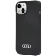 Audi dėklas iPhone 14 6.1\" silikoninis kietas dėklas, juodas (AU-LSRIP14-Q3)