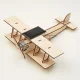 Medinis konstruktorius su saulės baterija Biplane Flying Star