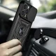 Hybrid Armor Camshield Case for Vivo Y16 / Y02s, Black
