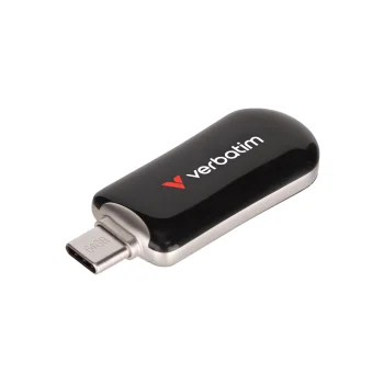 USB atmintinė Verbatim Plectra 30224 64 GB USB-C USB 3.2 Gen 1, juoda